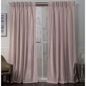 Blush pink curtains